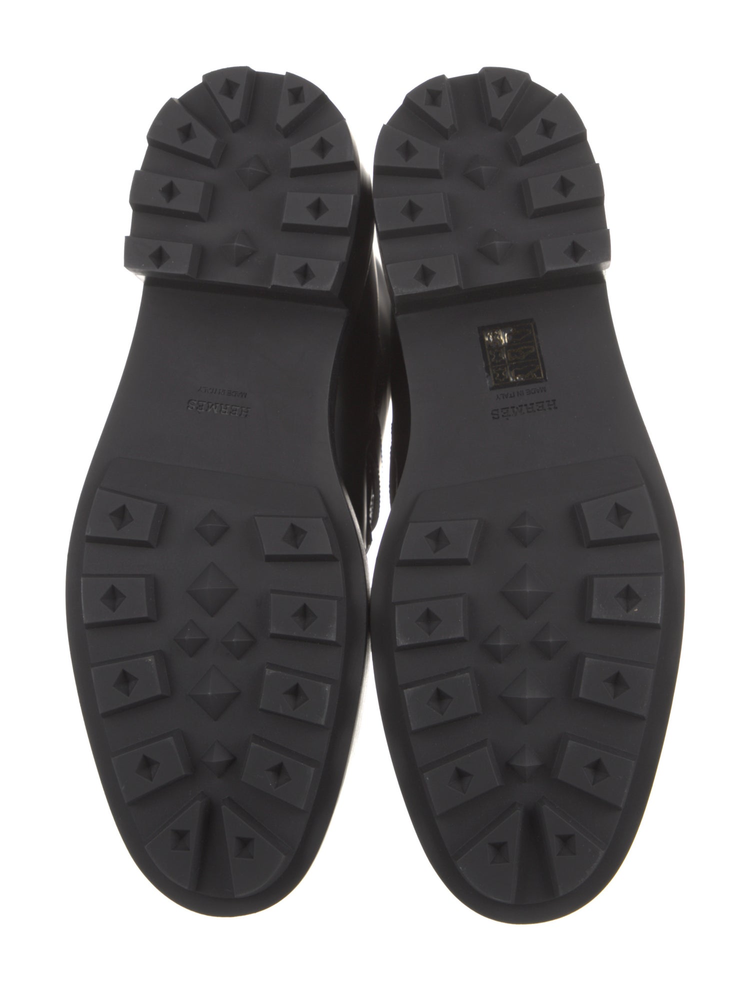 Hermès Funk Calfskin Combat Boots